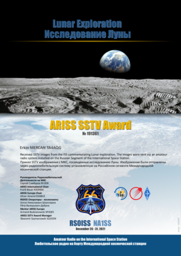 ARISS SSTV AWARD